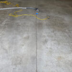 before photo epoxy garage floor prep enecon rocky mountain