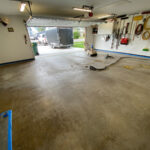 before photo epoxy garage floor prep enecon rocky mountain