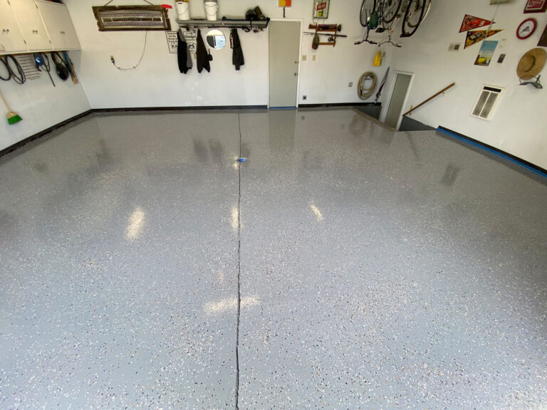 epoxy garage floor color flakes stout coatings