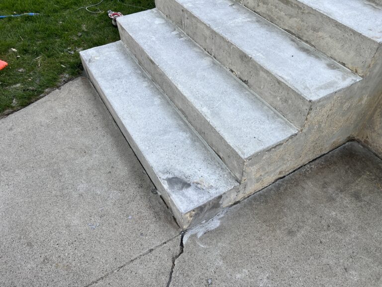 concrete home stair epoxy billings montana after repairs