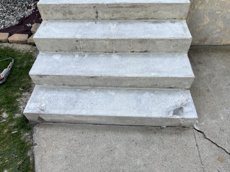 concrete home stair epoxy billings montana after repairs complete