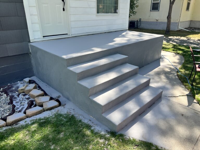 concrete porch epoxy finishing billings montana after crack repairs