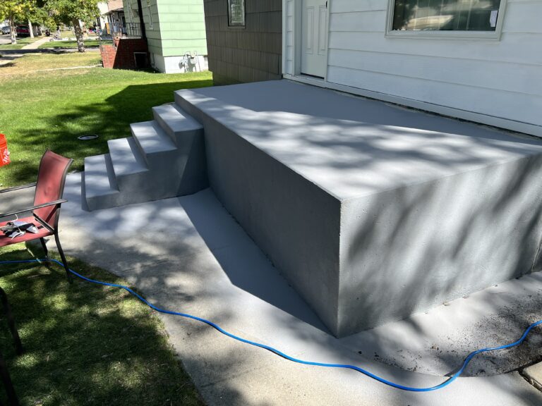 concrete porch epoxy coating finishing billings montana after crack repairs